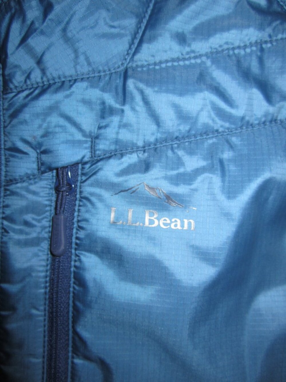 LL BEAN PrimaLoft Packaway Jacket Bright Mariner Item 525719 Women’s XL - Picture 9 of 15